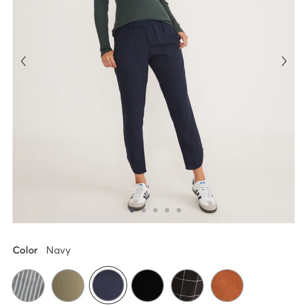 Marine layer Allison pant in navy. Size small